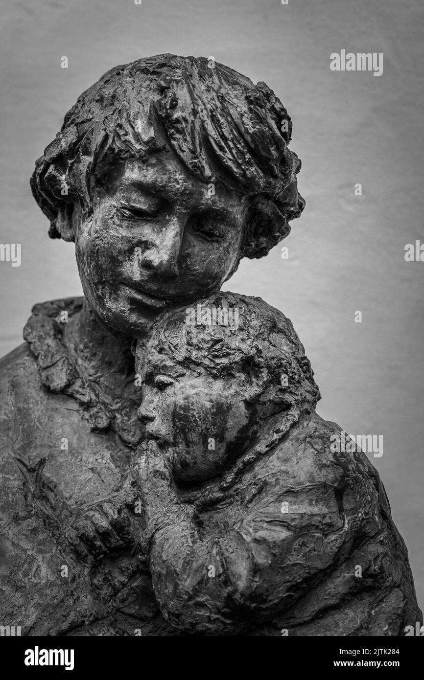 A mother and child sculpture Stock Photo Alamy