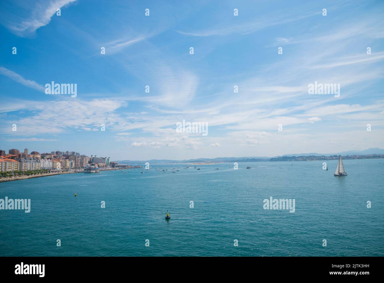 Overview and bay. Santander, Spain. Stock Photo
