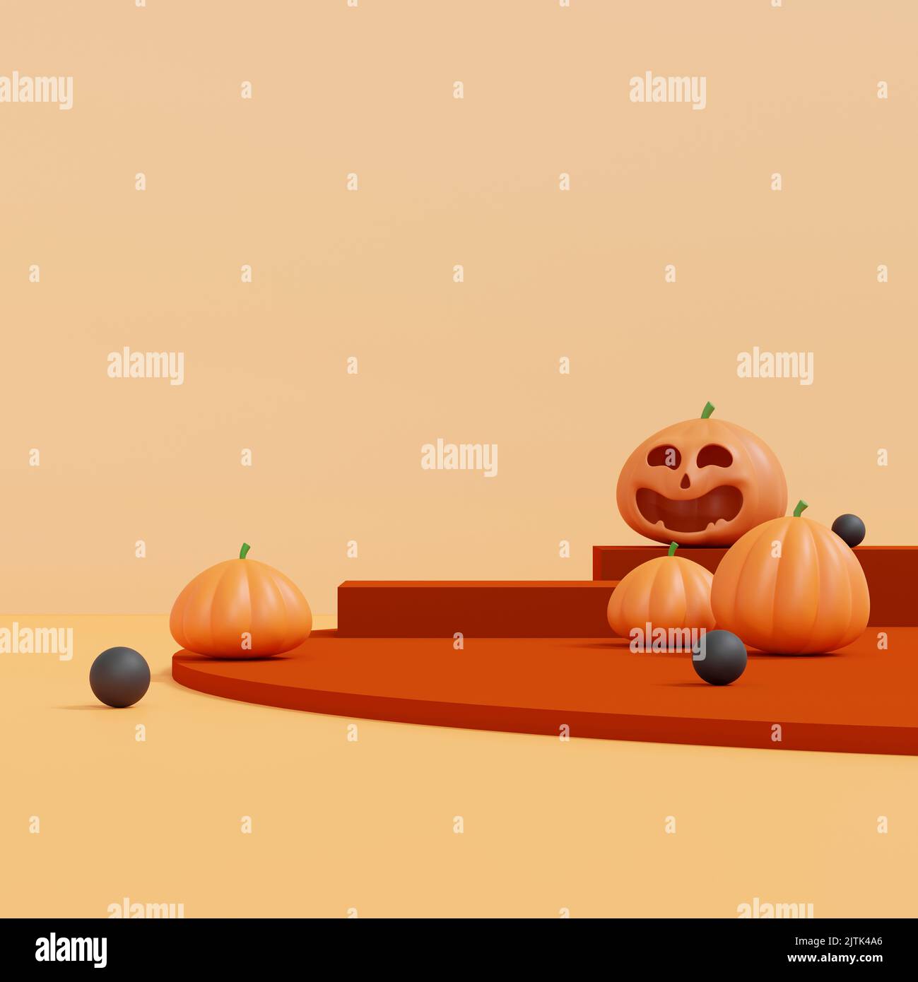 halloween background with podium for product display. geometric podium ...