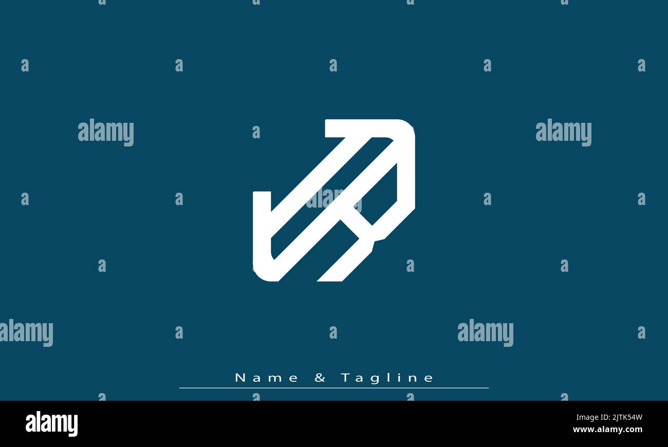 Alphabet letters Initials Monogram logo IR , RI Stock Vector