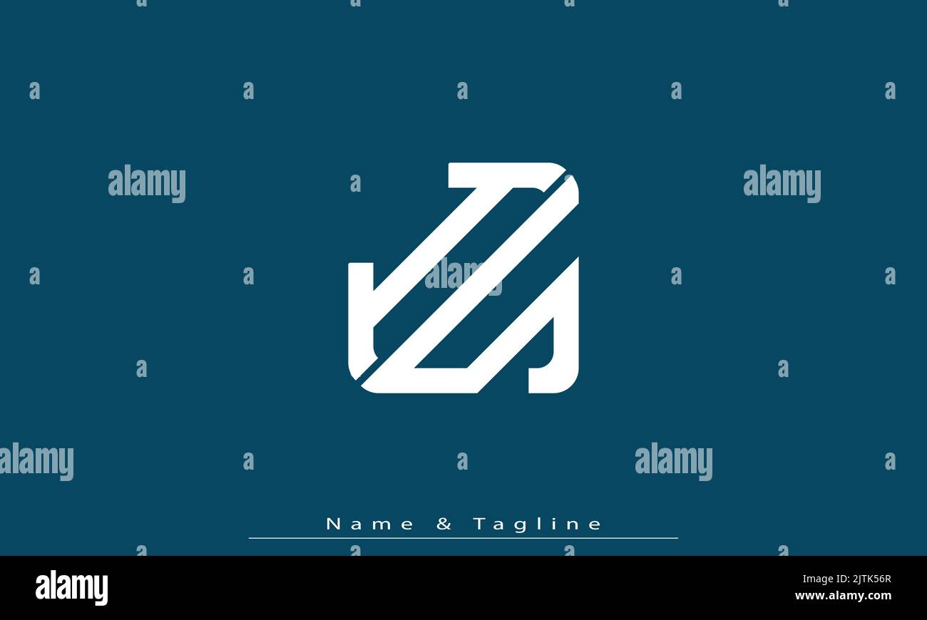 Alphabet letters Initials Monogram logo IS , SI Stock Vector