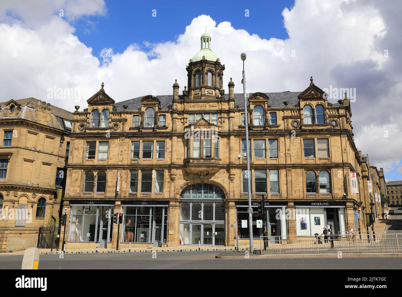 Little Germany, a unique area of the City of Bradford, with many listed buildings, built 1855 and 1890, when the city had a booming wool industry, UK Stock Photo