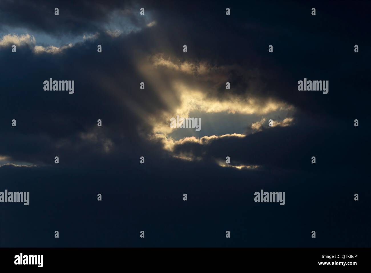 Sunrays sunbeams stormy sky hi-res stock photography and images - Alamy