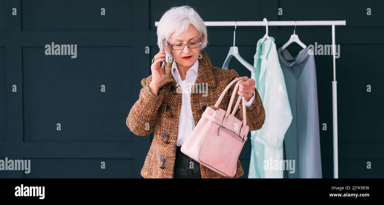 Elegant elderly lady hi-res stock photography and images - Alamy