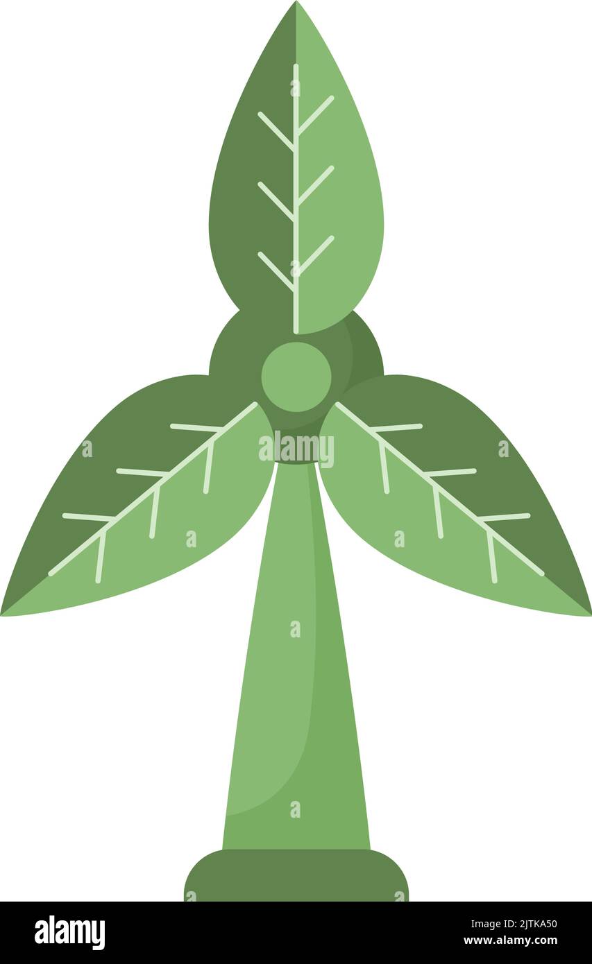 green wind power turbine Stock Vector Image & Art - Alamy