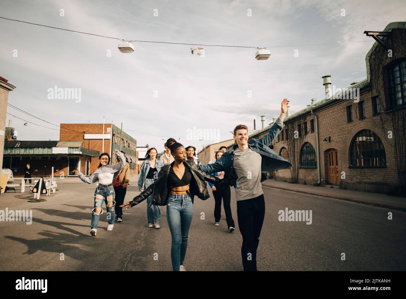 Dancing while walking hi-res stock photography and images - Alamy