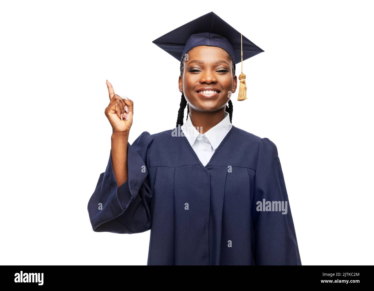 happy female graduate student in mortarboard Stock Photo - Alamy