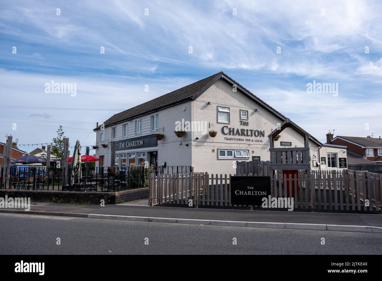 The Charlton pub, Keynsham, Bristol, UK (Aug22 Stock Photo Alamy
