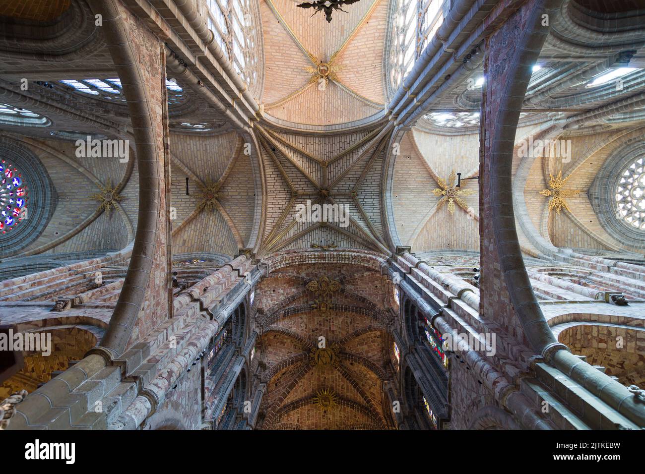 Ceiling ot the Cathedral of Avila, Spain. Stock Photo