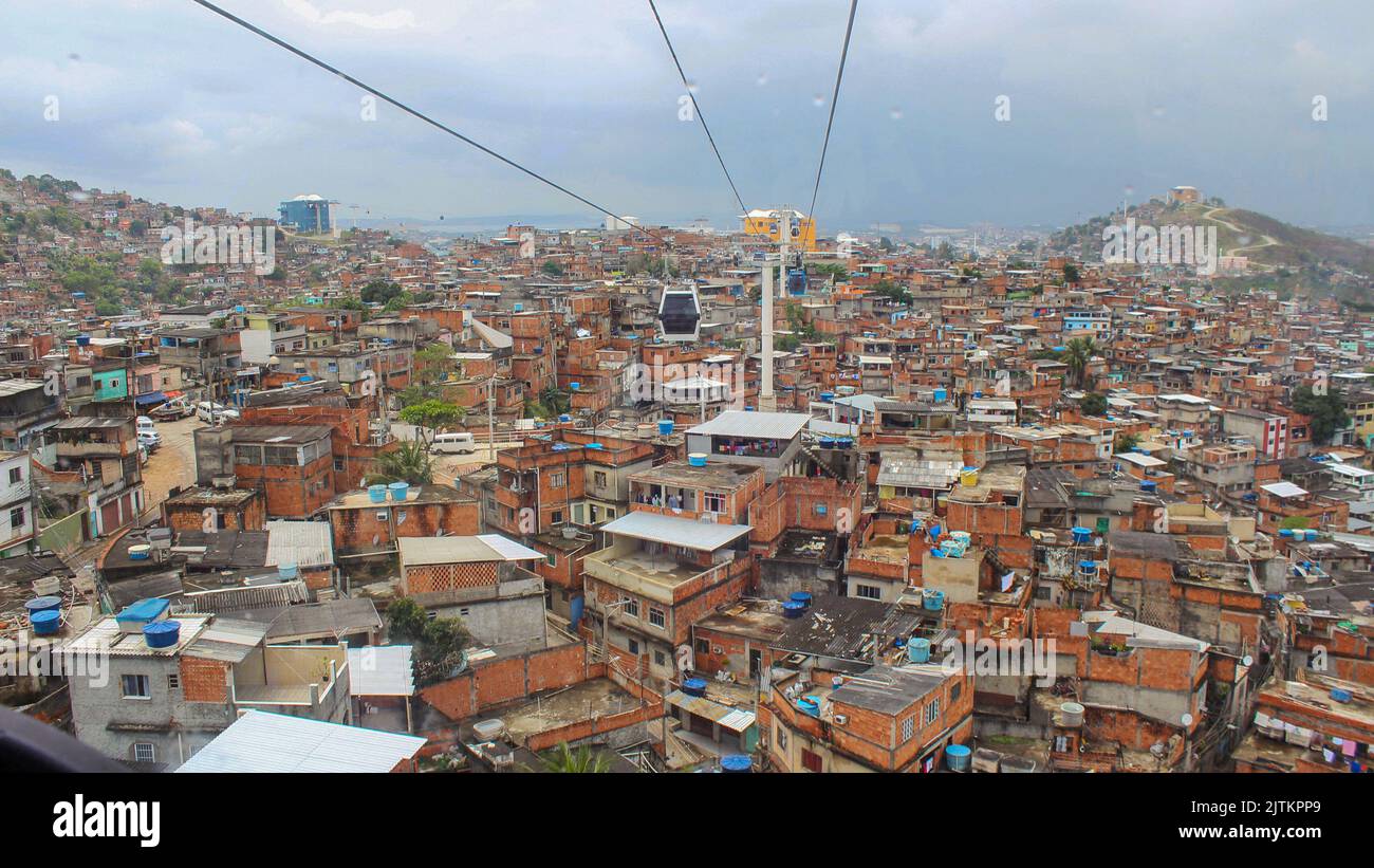 german slum complex (Complexo do Alemão) in rio de janeiro brazil. Stock Photo