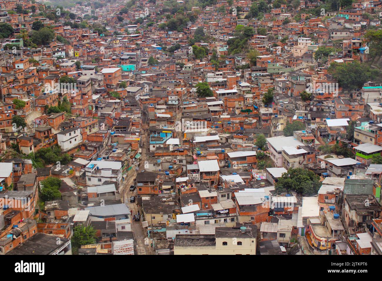 german slum complex (Complexo do Alemão) in rio de janeiro brazil. Stock Photo