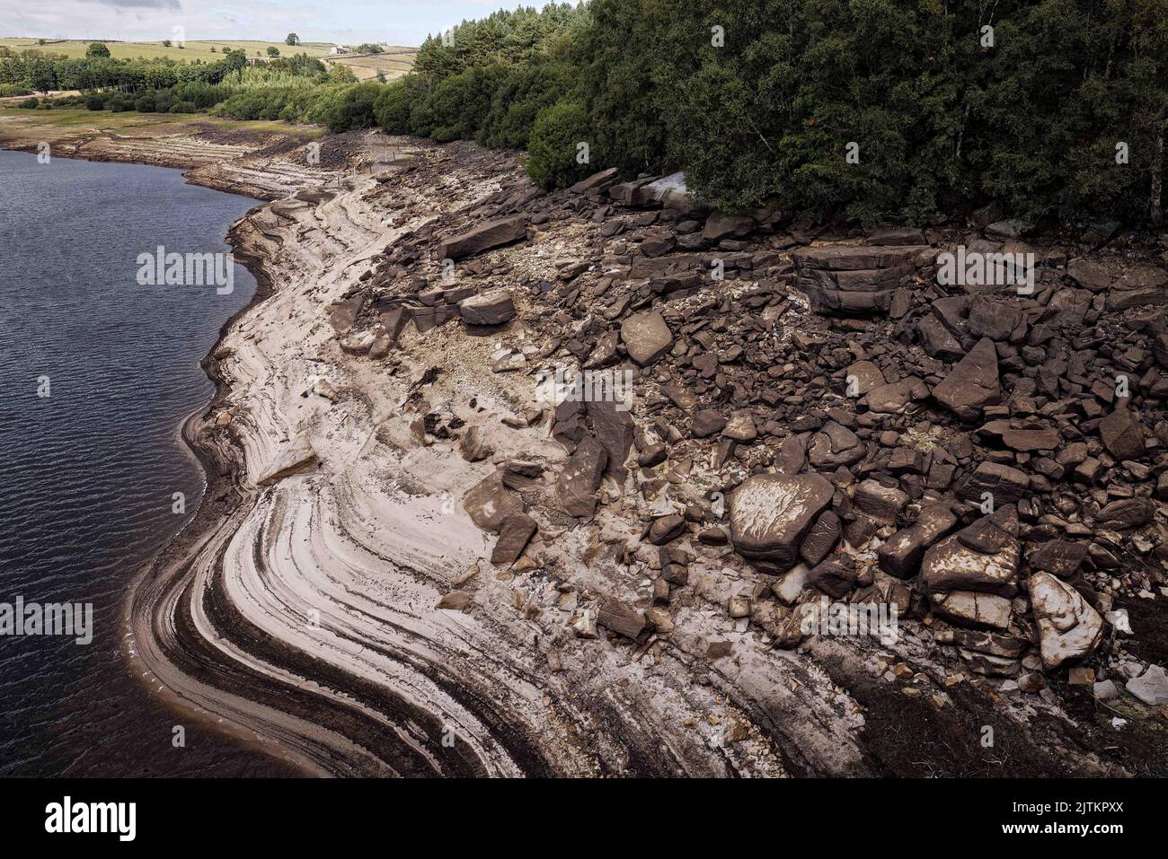 Climate Change and Water Shortages Stock Photo