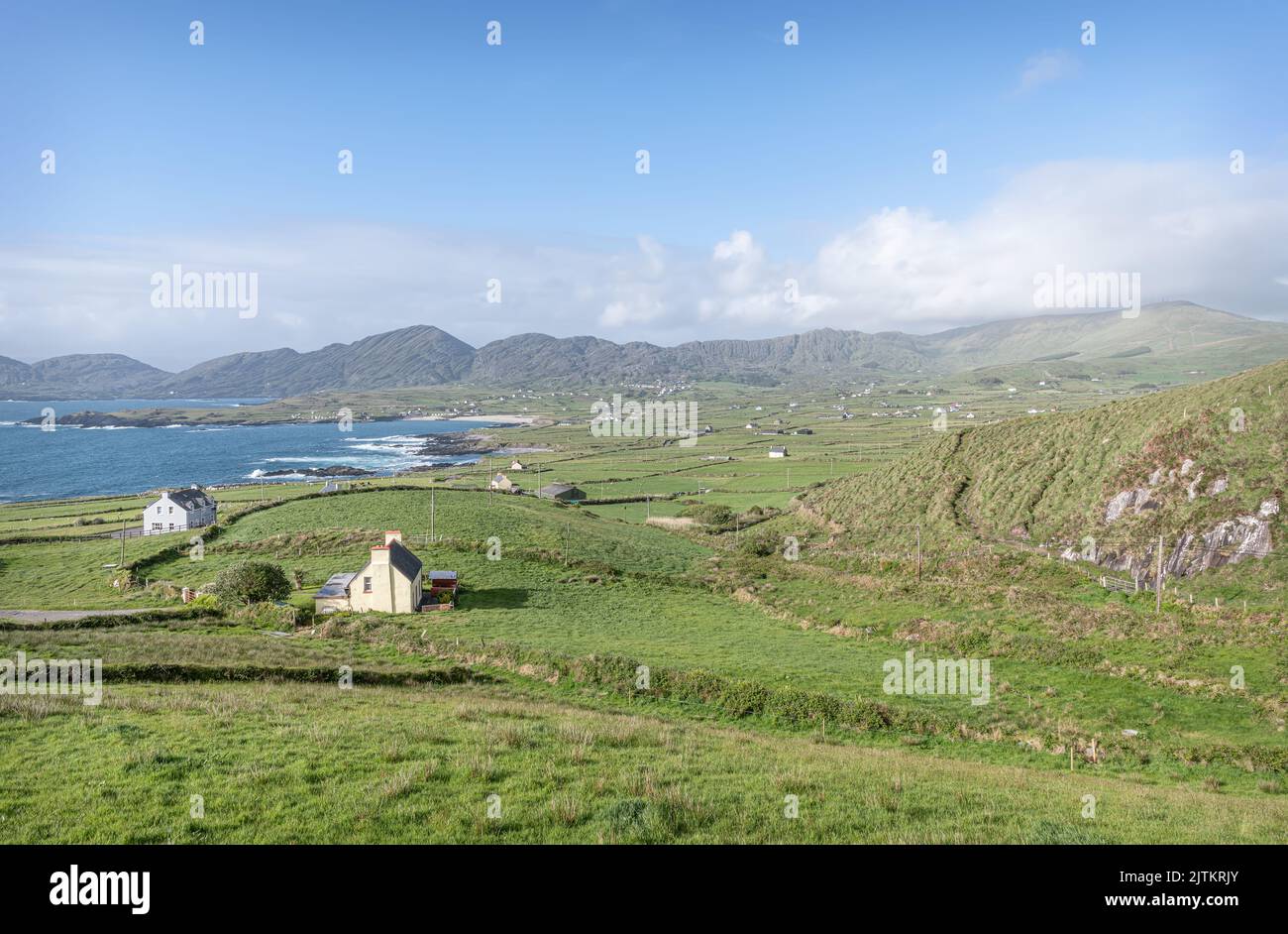 The  Coast of the Beara Peninsula Coast Line in County Cork, Ireland Stock Photo