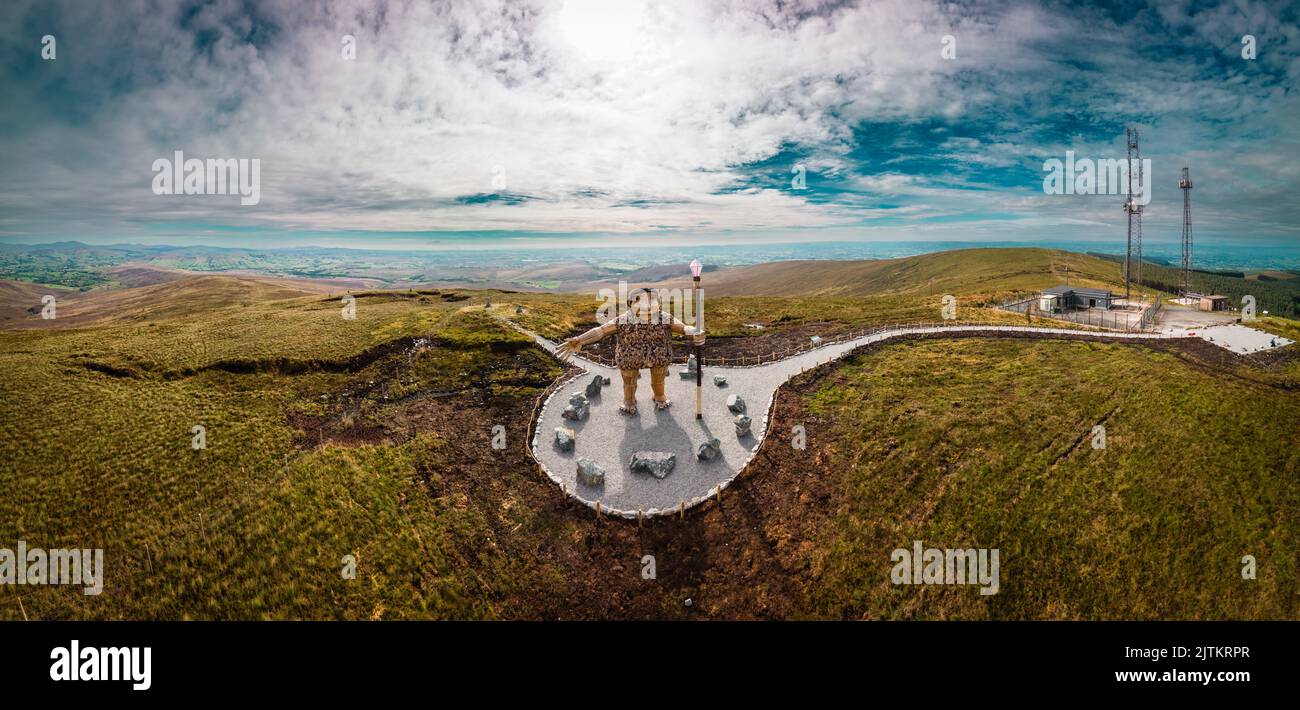Mullaghcarn Giant Sculpture in Gortin Glens Forest Park, Omagh, Tyrone