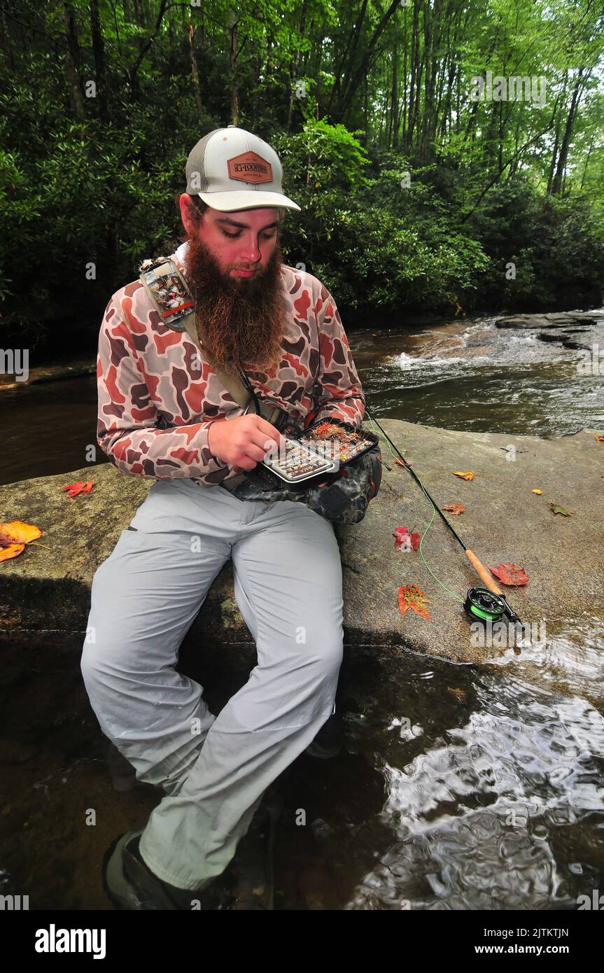 A trout angler needs a good selection of flies for fly fishing in North