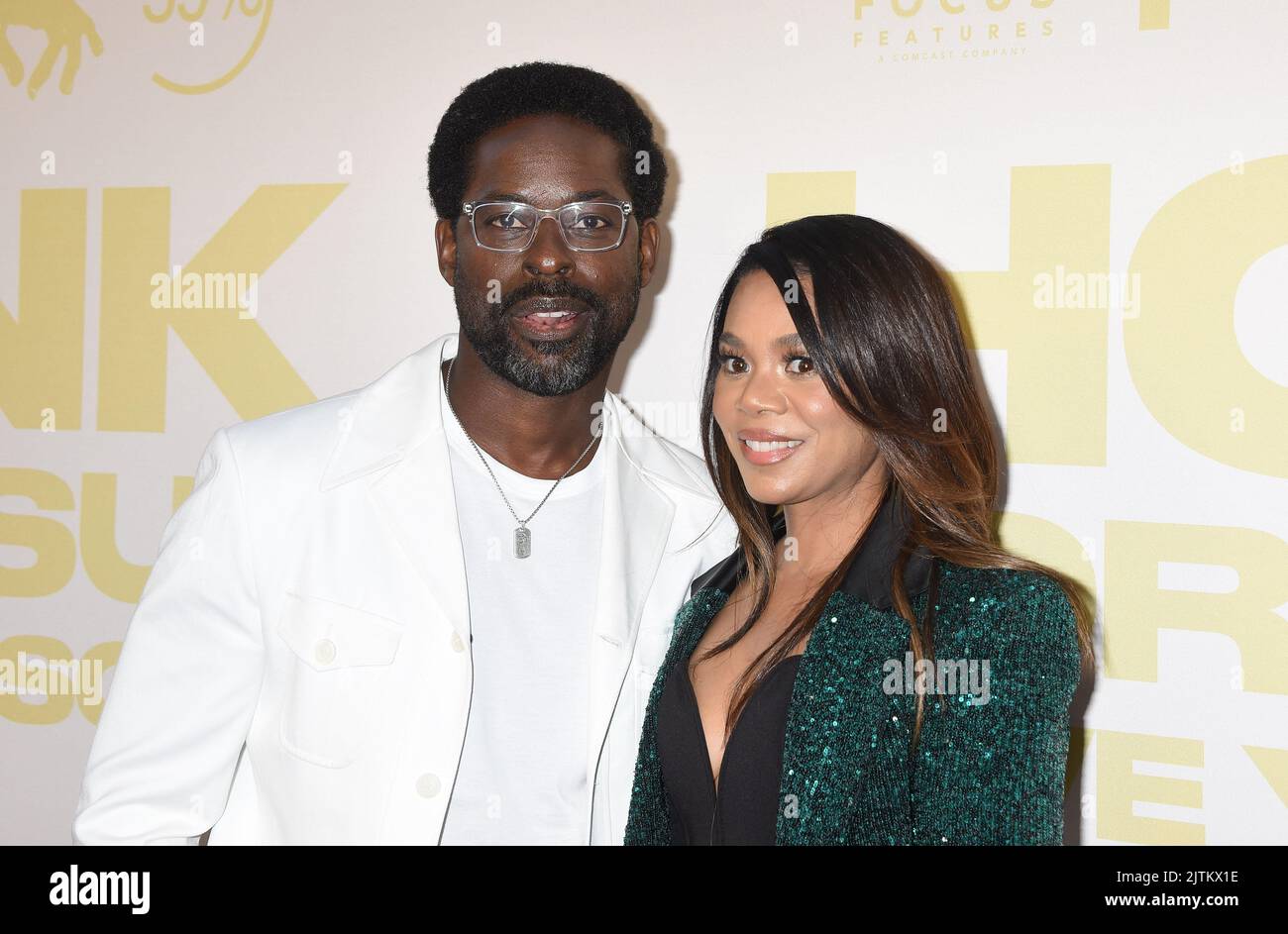 Sterling K. Brown and Regina Hall arriving to the "Honk For Jesus. Save