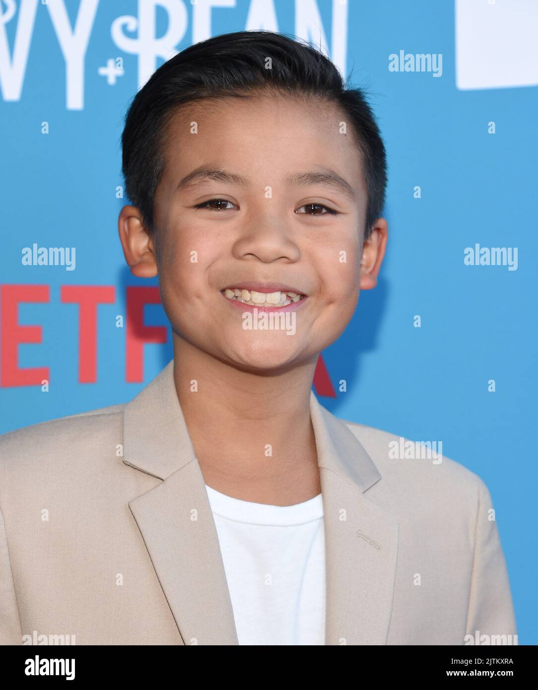 Roman Pesino arriving to Netflix’s ‘Ivy + Bean’ Premiere at Harmony Gold Theater on April 04, 2022 in Hollywood, CA. © OConnor/AFF-USA.com Stock Photo