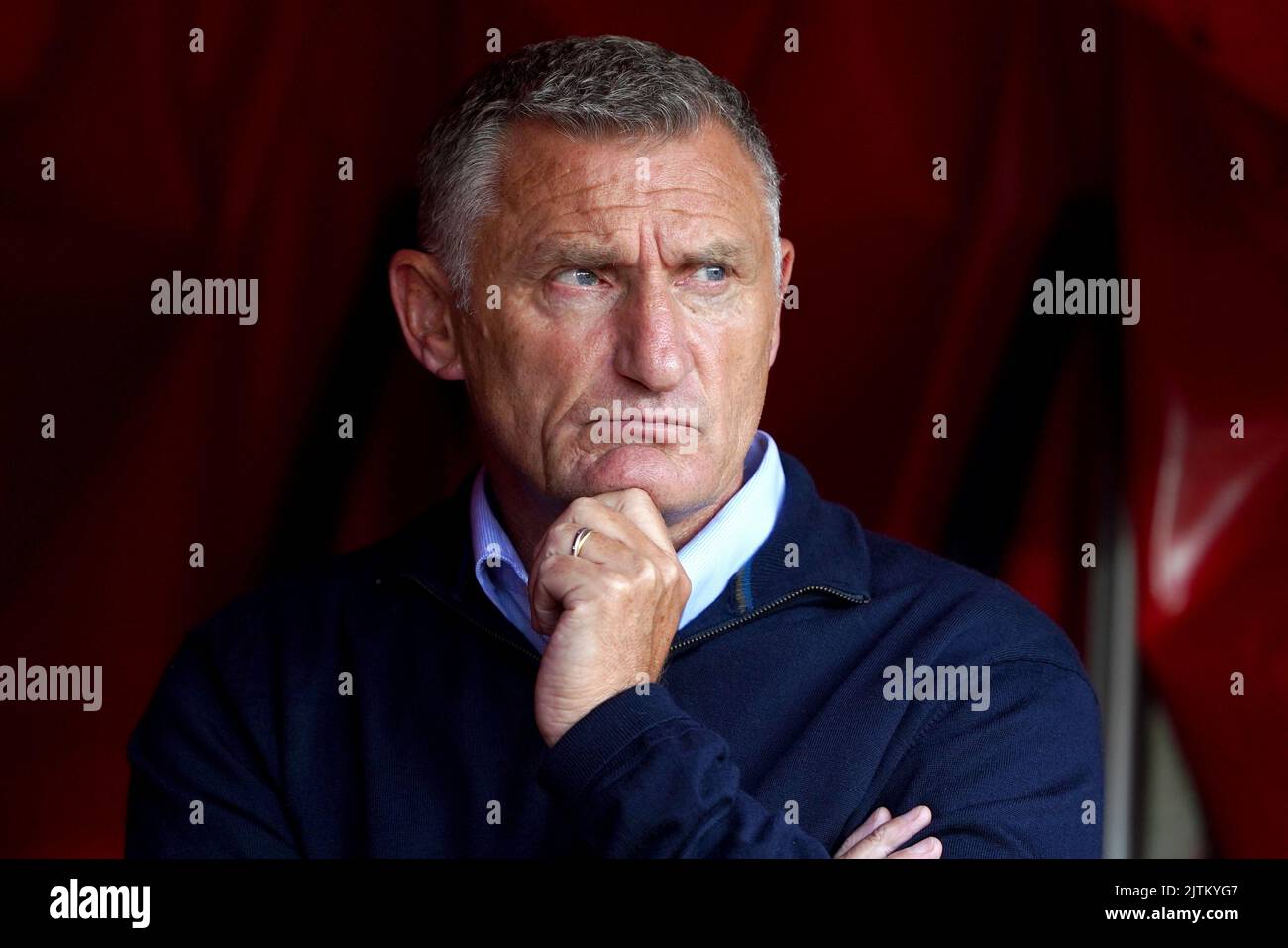 Sunderland manager Tony Mowbray ahead of the Sky Bet Championship match at the Stadium of Light, Sunderland. Picture date: Wednesday August 31, 2022. Stock Photo