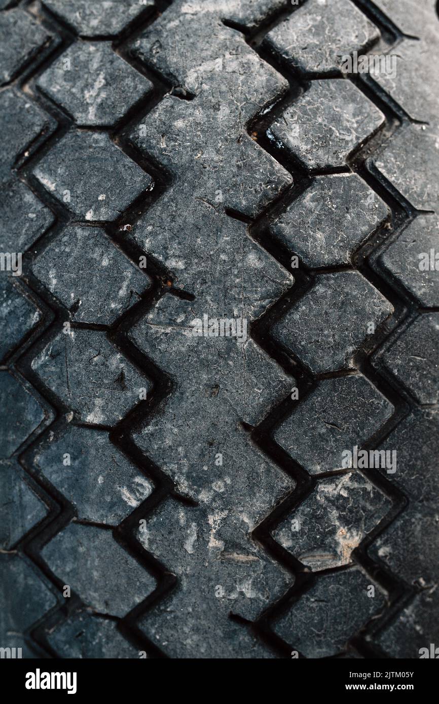 Tire thread texture with deep groves, worn off, with white spots Stock ...