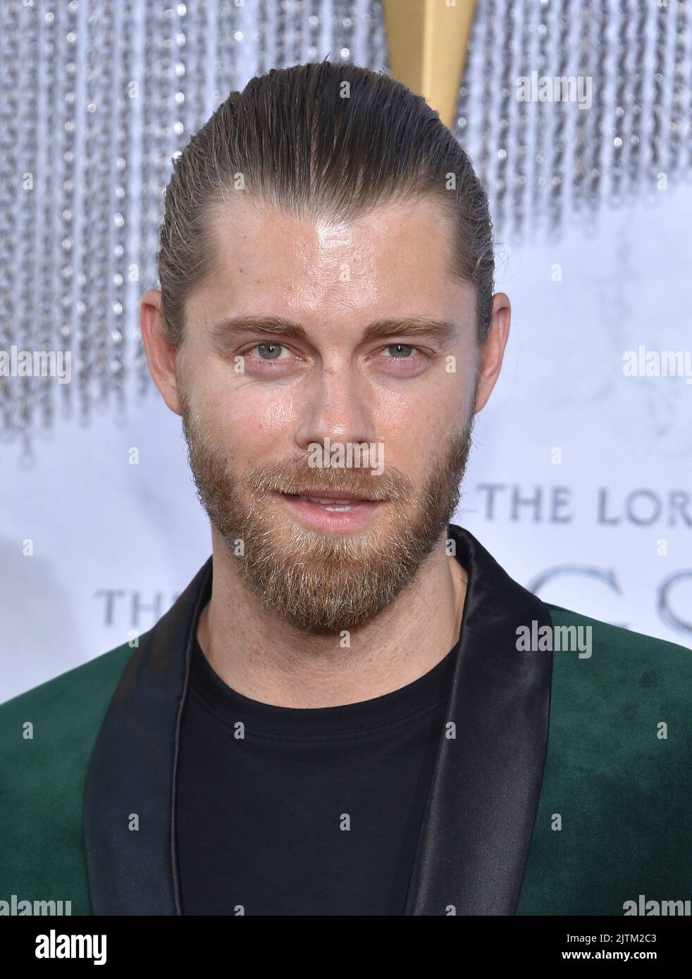 Luke Mitchell arriving to "The Lord of the Rings The Rings of Power