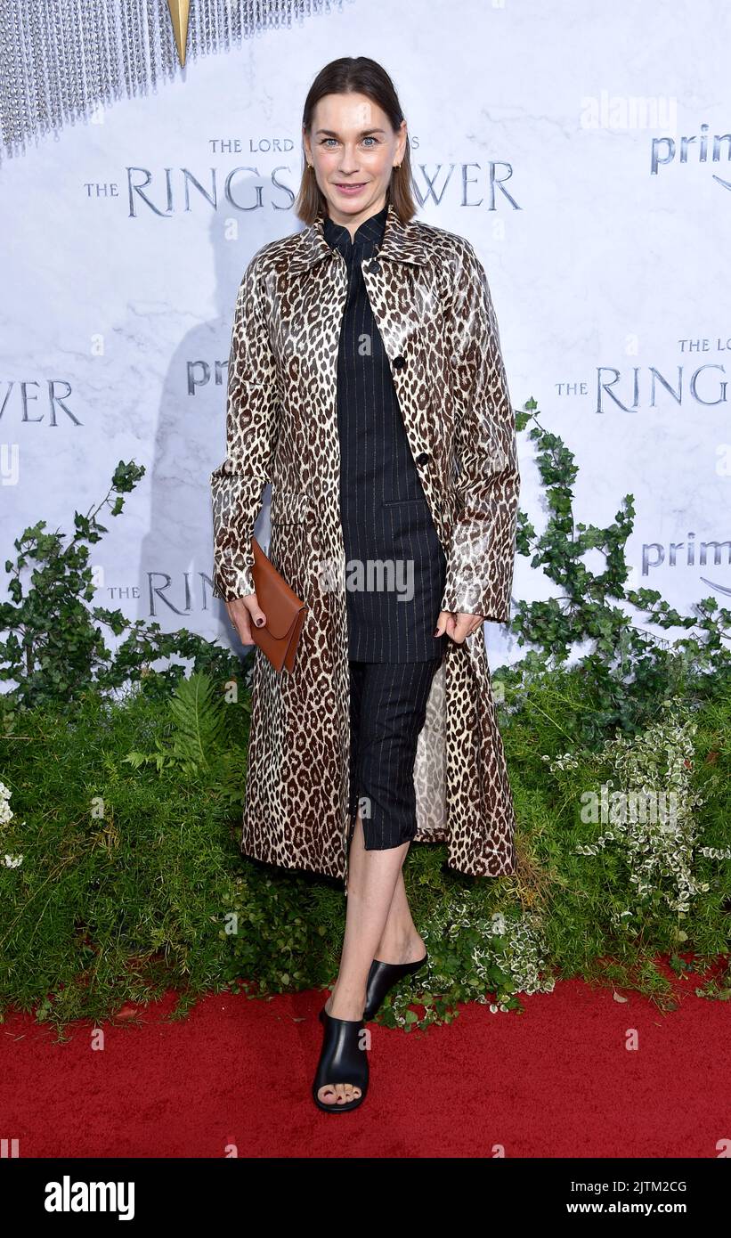 Christiane Paul arriving to 'The Lord of the Rings: The Rings of Power' Los Angeles premiere held at The Culver Studios in Culver City, CA on August 15, 2022. © OConnor / AFF-USA.com Stock Photo