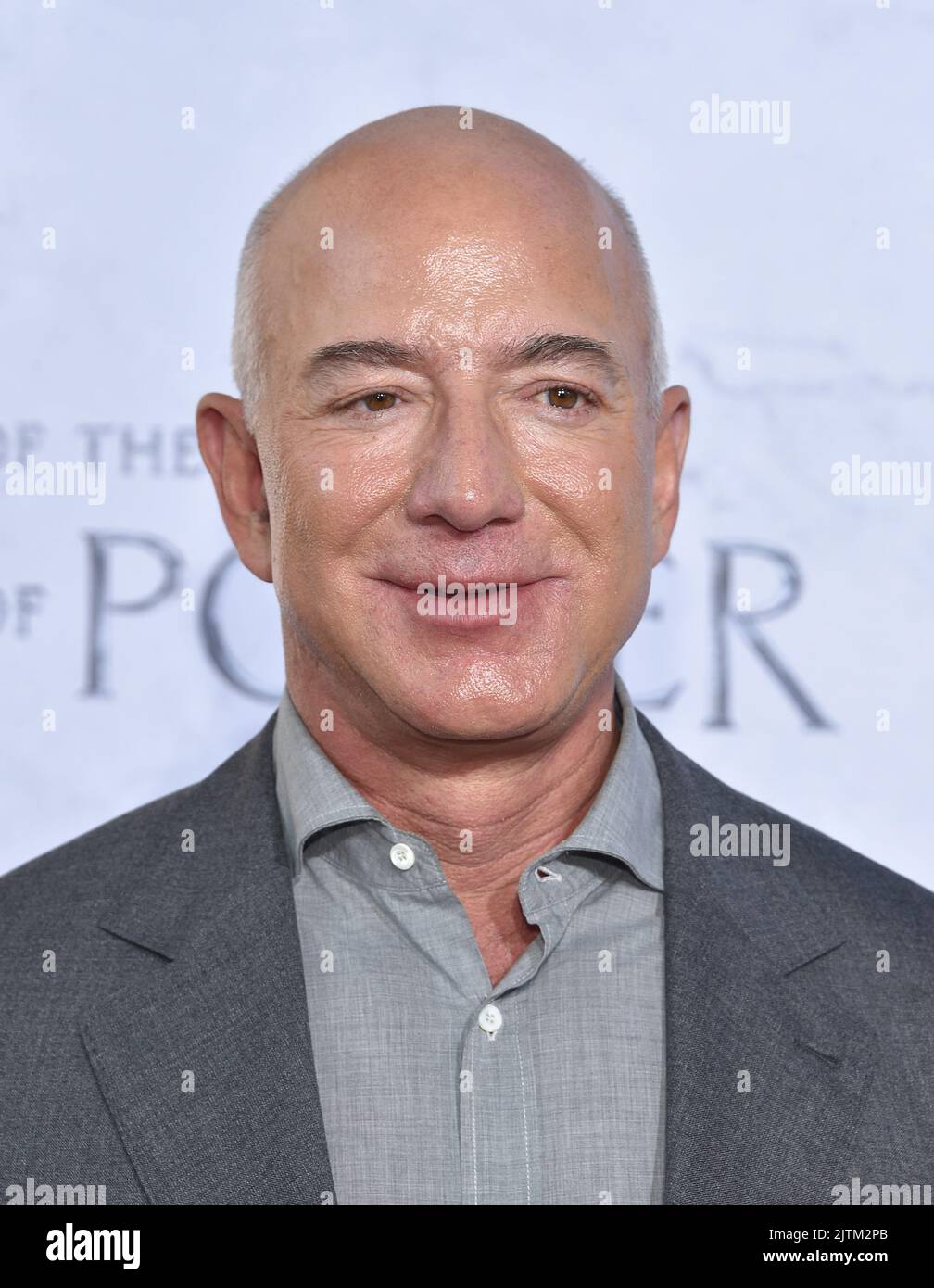 Jeff Bezos arriving to "The Lord of the Rings The Rings of Power" Los