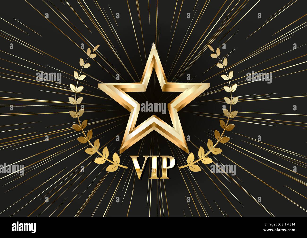 Black and gold star shape award with light effect Stock Vector Image ...