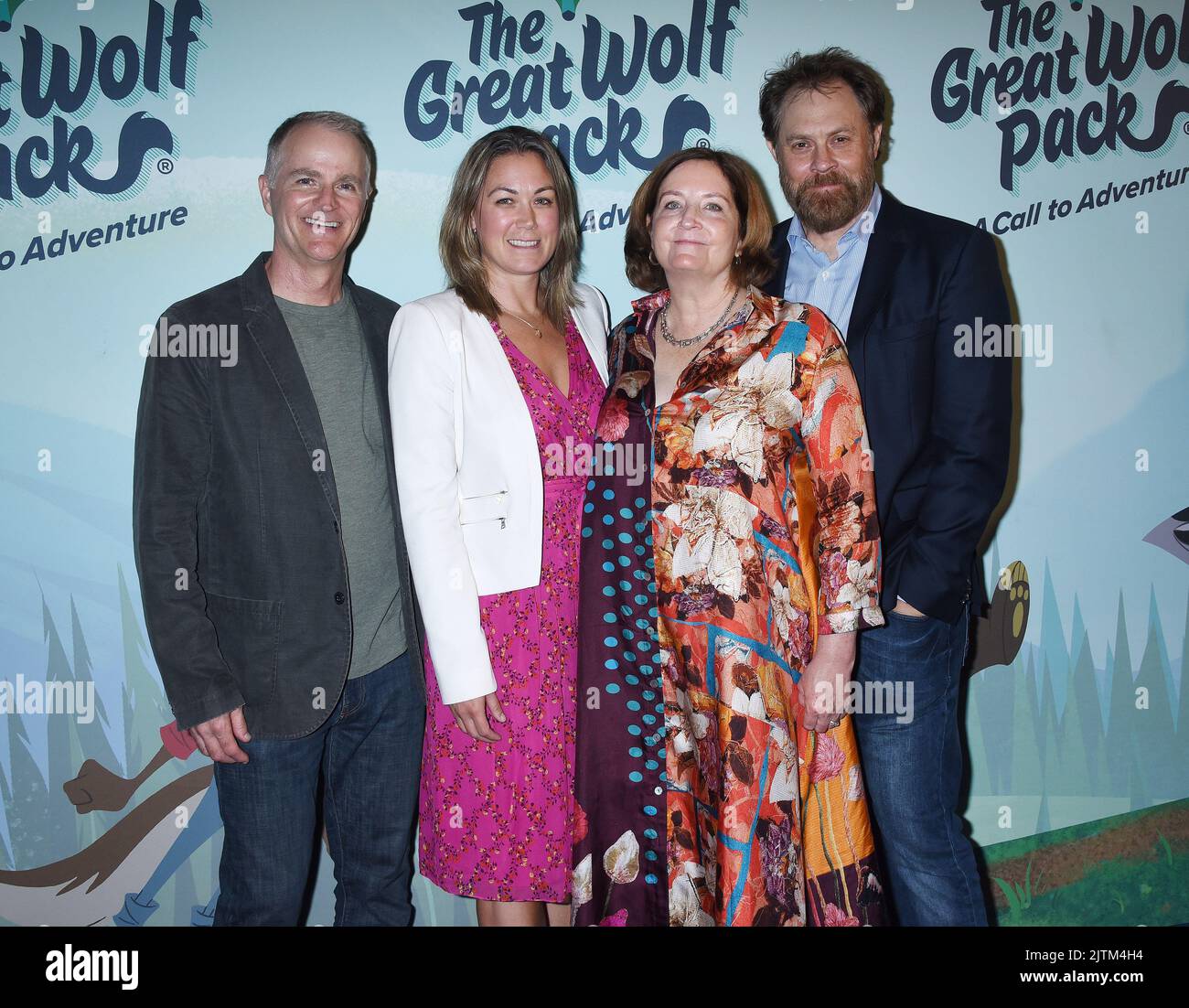 Chris Bailey, Brooke Patterson, Julia Pistor and Kent Redeker arriving to the 'The Great Wolf Pack: A Call To Adventure' Premiere held at the Great Wolf Lodge on August 23, 2022 Garden Grove, California © Janet Gough / AFF-USA.com Stock Photo