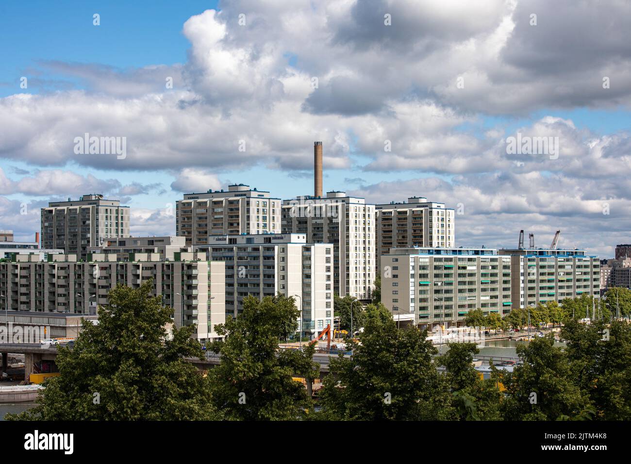Residential Merihaka district in Helsinki, Finland Stock Photo