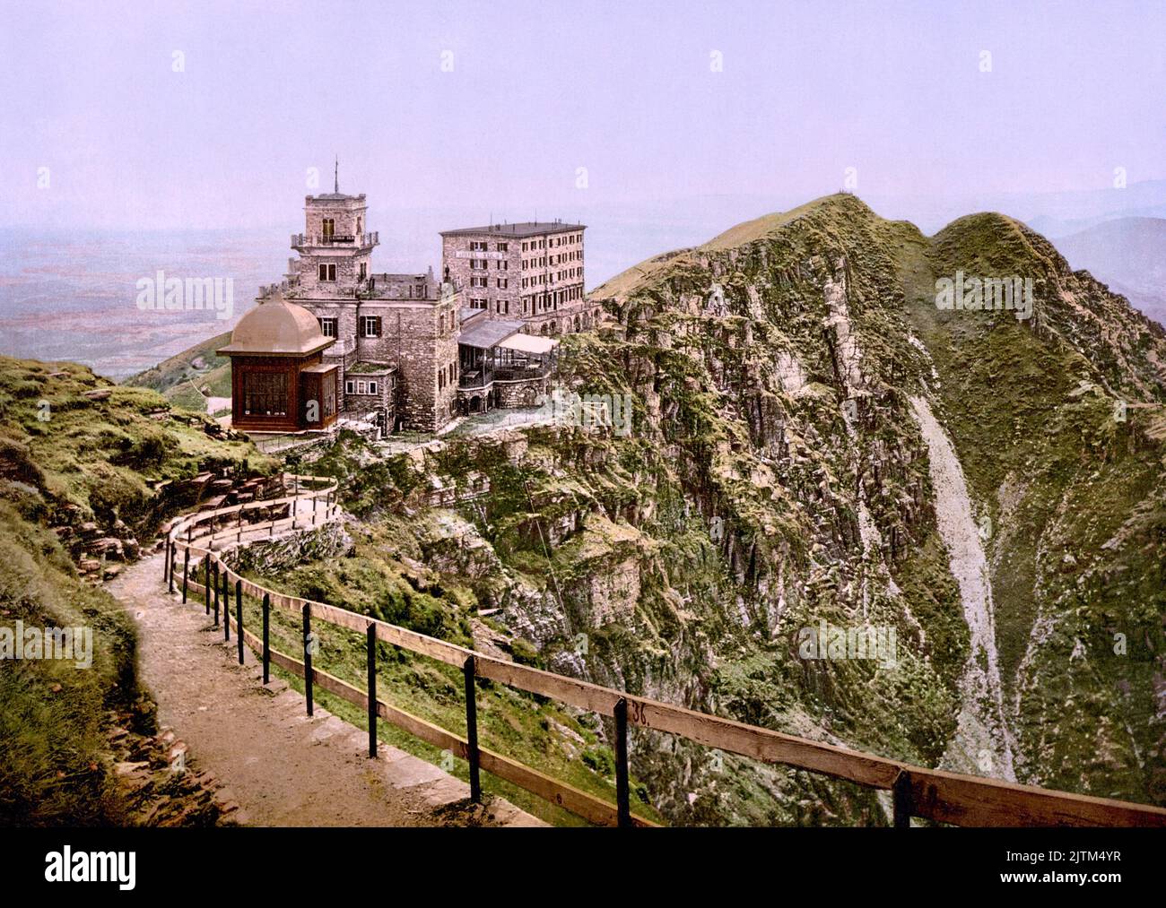 Hotel du Généroso, Mendrisio, Ticino, Switzerland 1890. Stock Photo