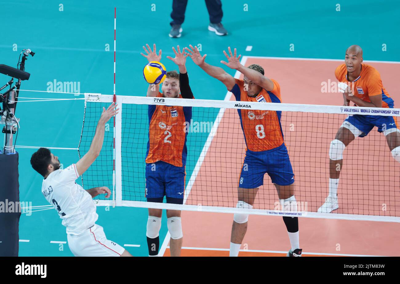 LJUBLJANA, SLOVENIA AUGUST 31 Wessel Keemink and Fabian Plak of the