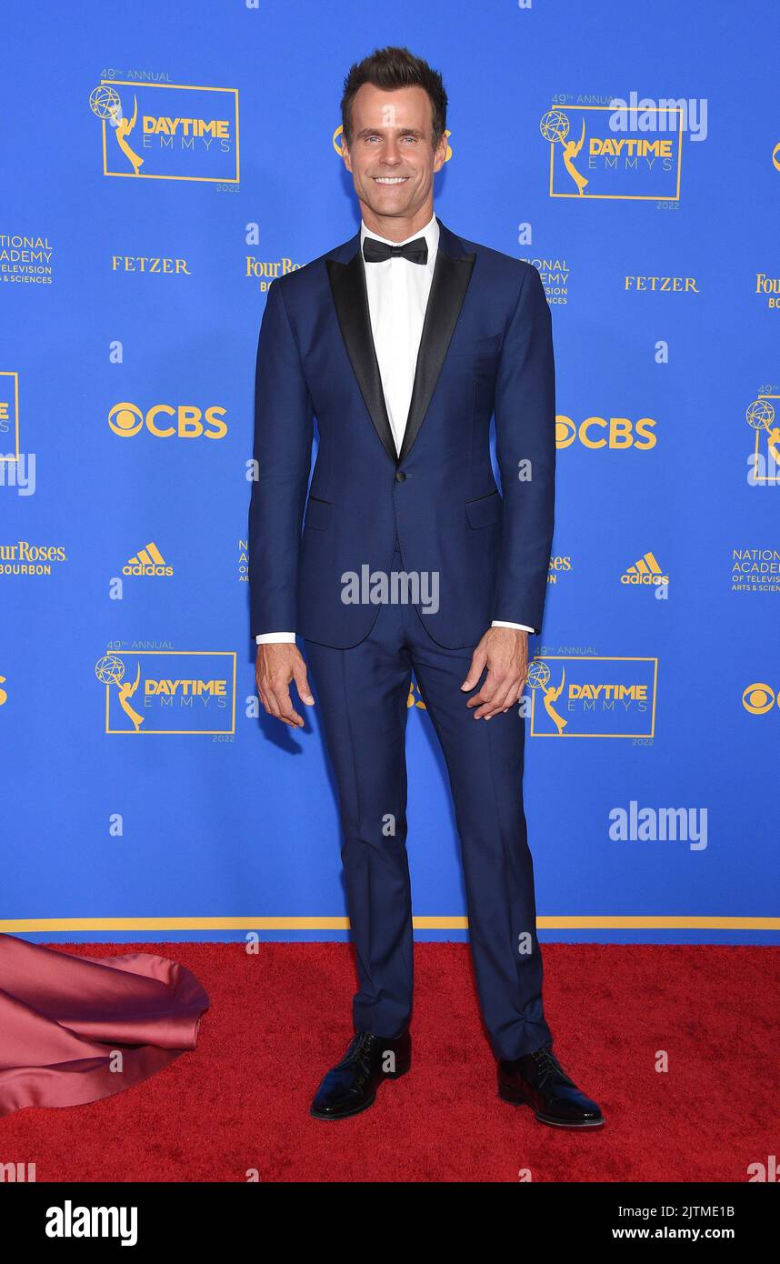 Connor Mathison Cameron Mathison arriving at the 49th Annual Daytime Emmy Awards held ...