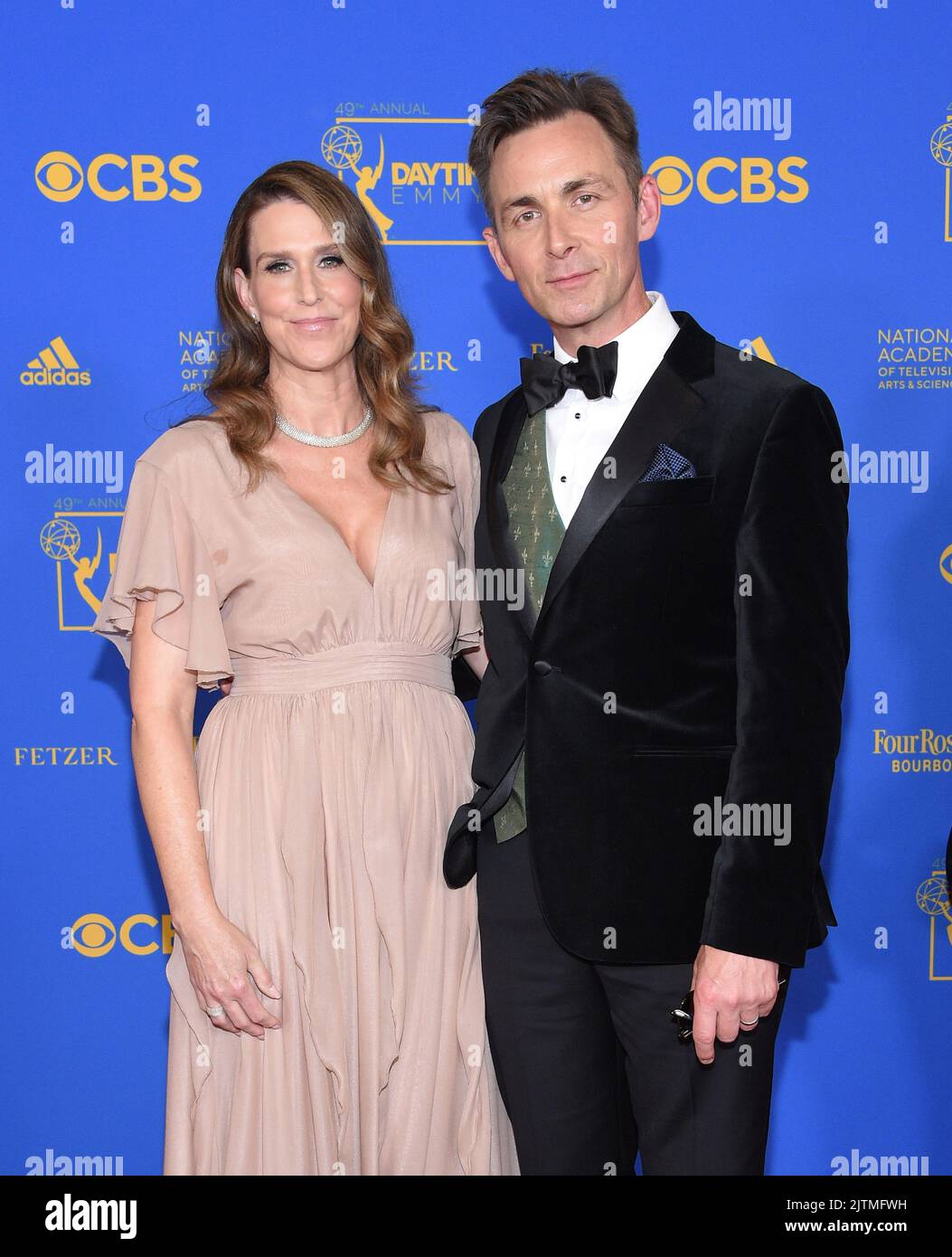 James Patrick Stuart and Jocelyn Stuart arriving at the 49th Annual