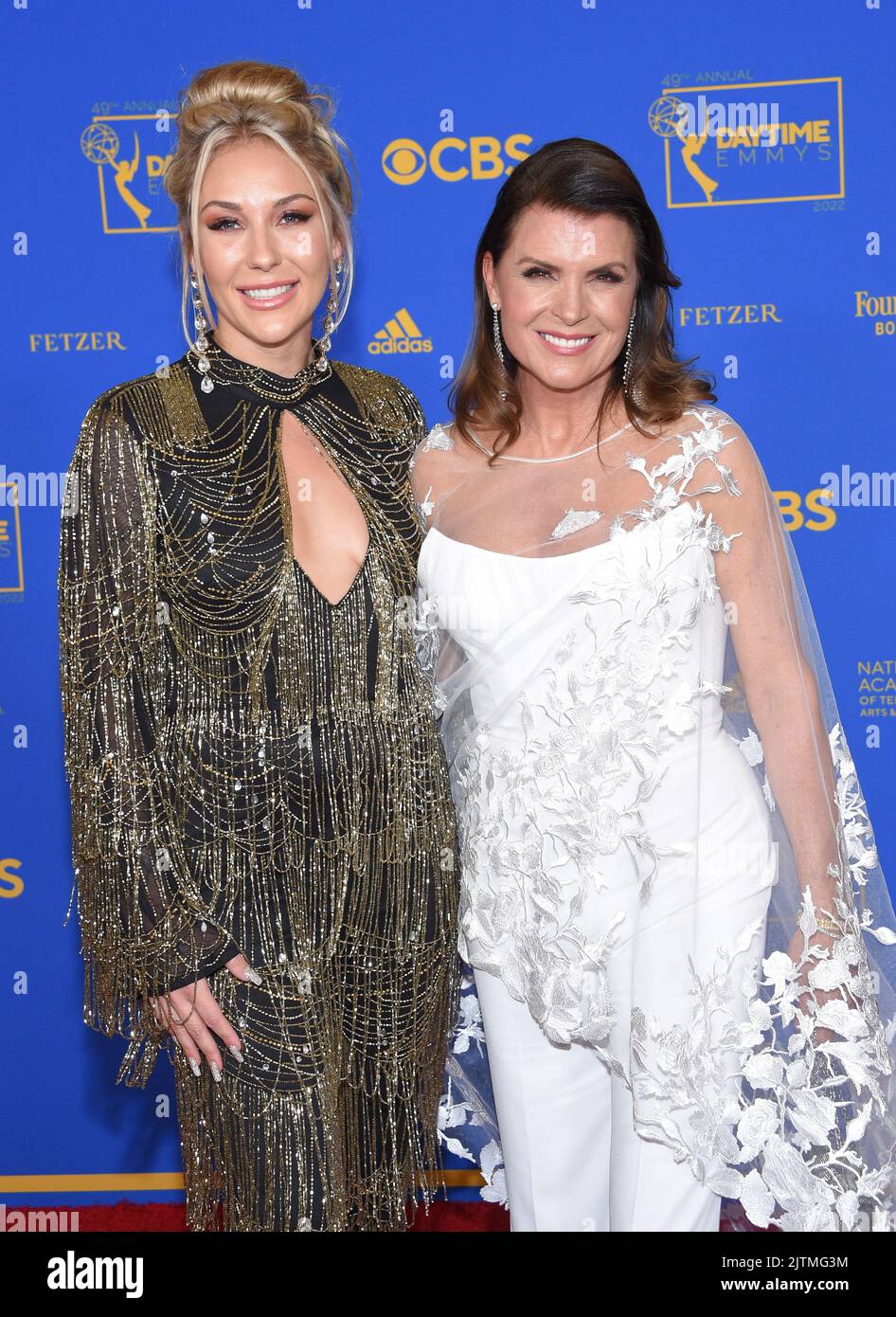 Alexes Marie Pelzer and Kimberlin Brown arriving at the 49th Annual Daytime Emmy Awards held at the Pasadena Civic Auditorium on June 24, 2022 in Pasadena, CA. © OConnor- Arroyo/AFF-USA.com Stock Photo