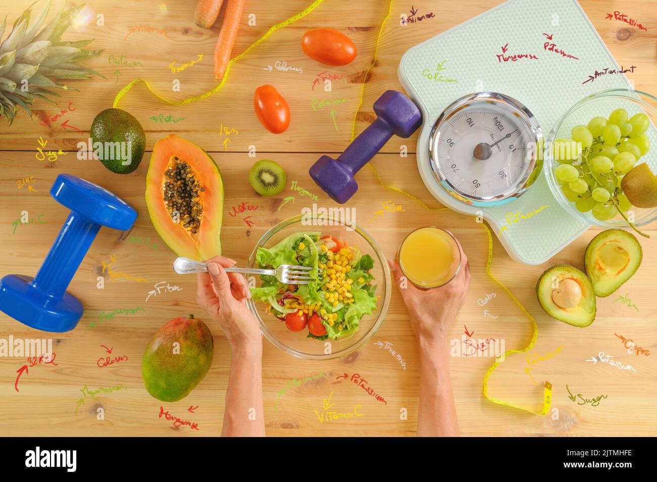 Prepares a healthy meal hi-res stock photography and images - Alamy