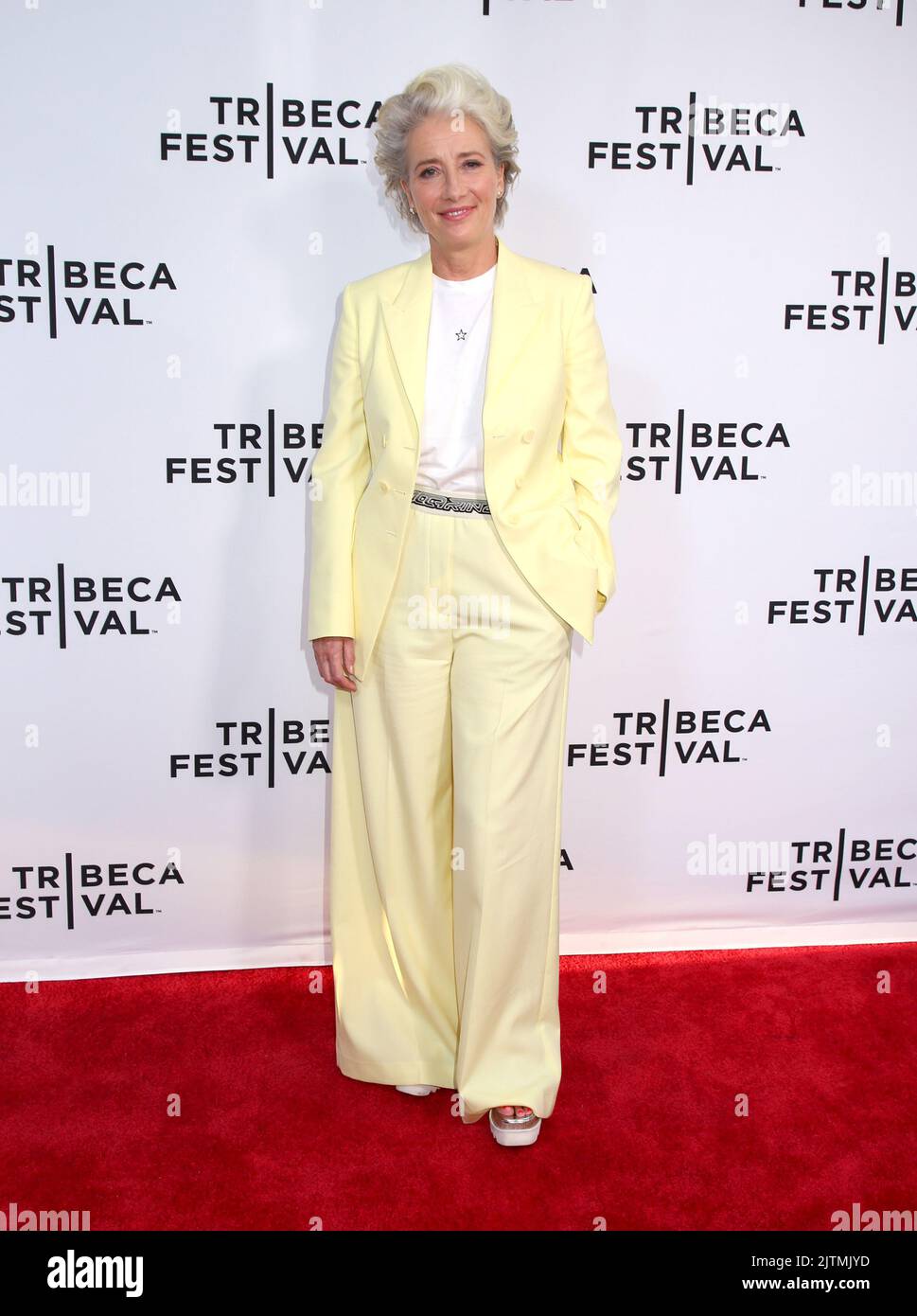 Emma Thompson attending the Tribeca Film Festival - 'Good Luck to You, Leo Grande' Premiere held at the SVA Theatre on June 15, 2022 in New York City, NY ©Steven Bergman/AFF-USA.COM Stock Photo