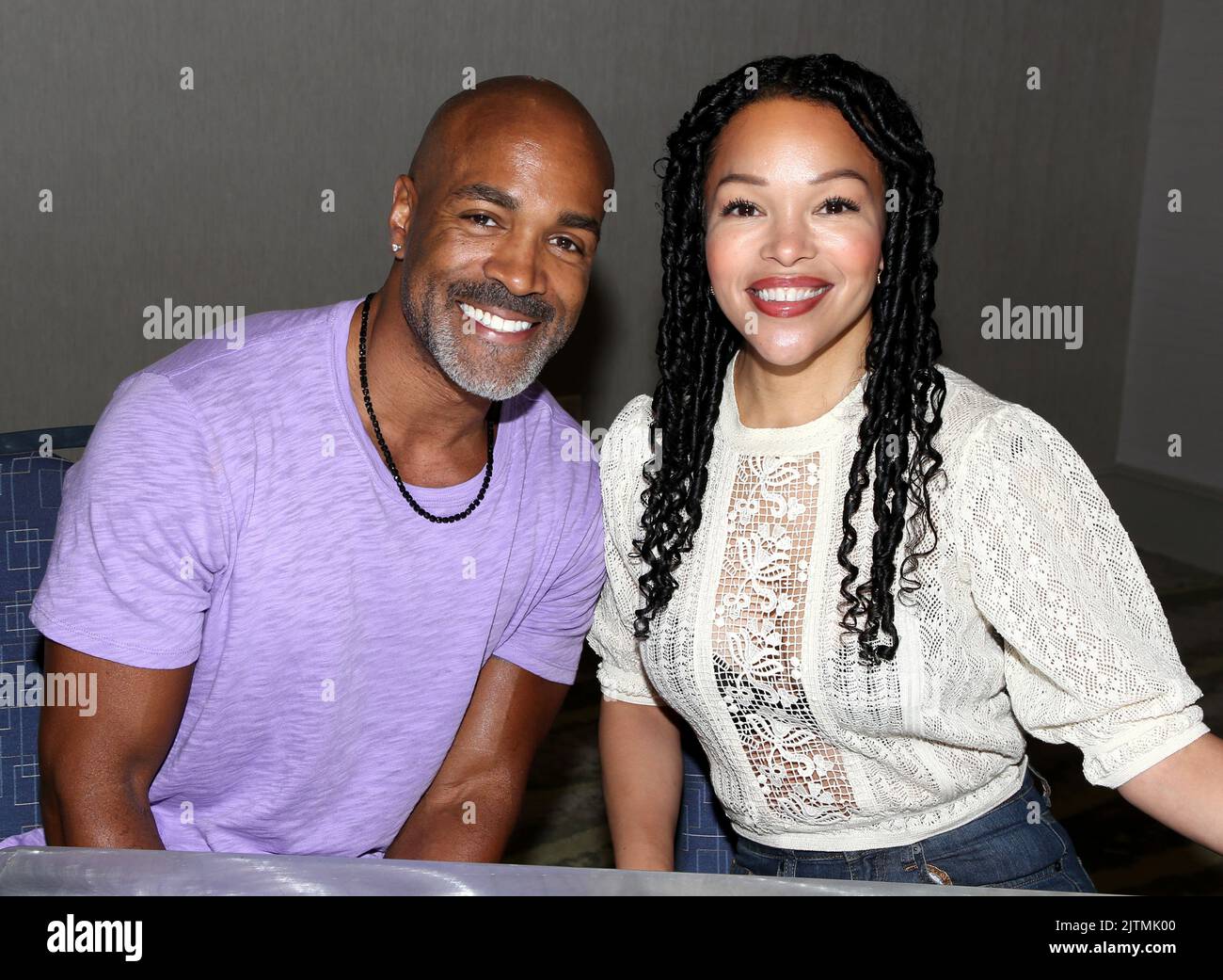 Donnell Turner and Brook Kerr attending the General Hospital Fantasy