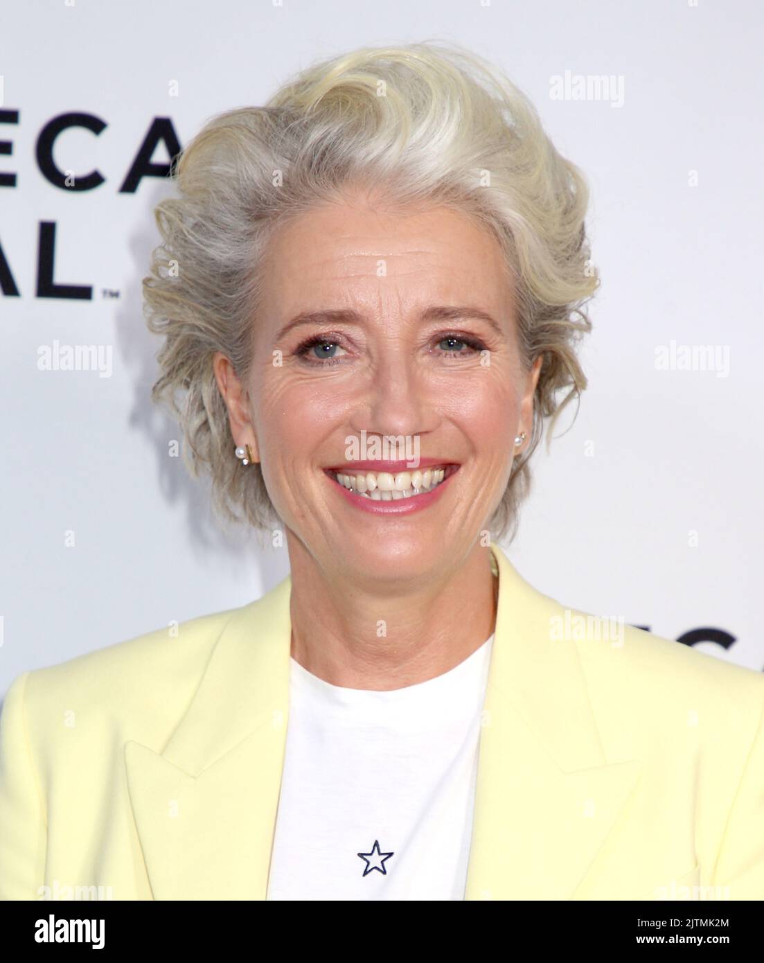 Emma Thompson attending the Tribeca Film Festival 'Good Luck to You