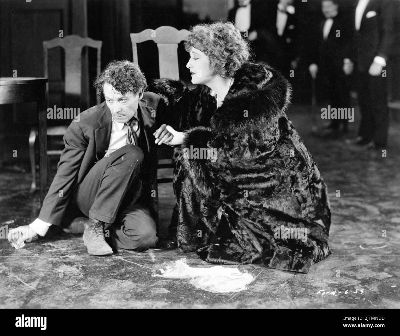 HENRY B. WALTHALL and RUTH CLIFFORD in THE FACE ON THE BAR-ROOM FLOOR (US) / THE LOVE IMAGE (UK) 1923 director JOHN FORD writers G. Marion Burton and Edward B. Lewis from the poem by Hugh Antoine d'Arcy Fox Film Corporation Stock Photo