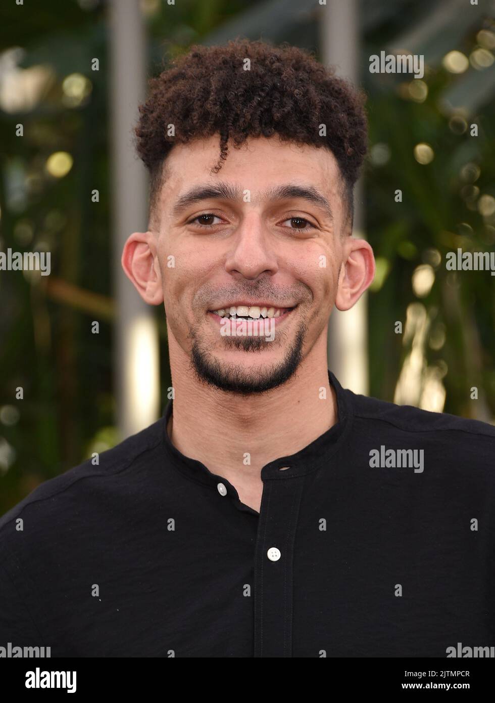 Khleo Thomas arriving to 'Jurassic World Dominion' world premiere at