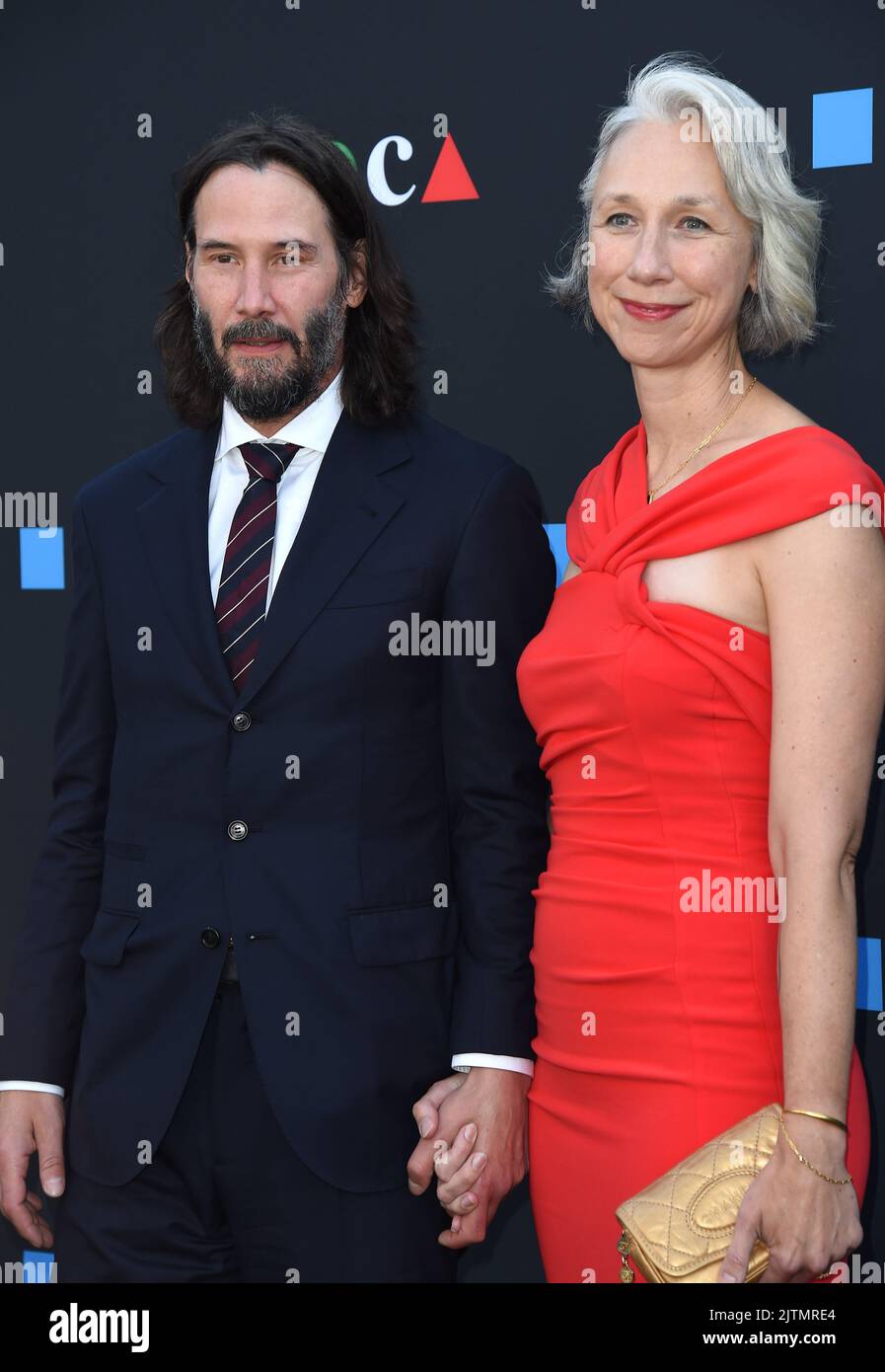 Keanu Reeves and Alexandra Grant arriving at MOCA Gala 2022 held at The