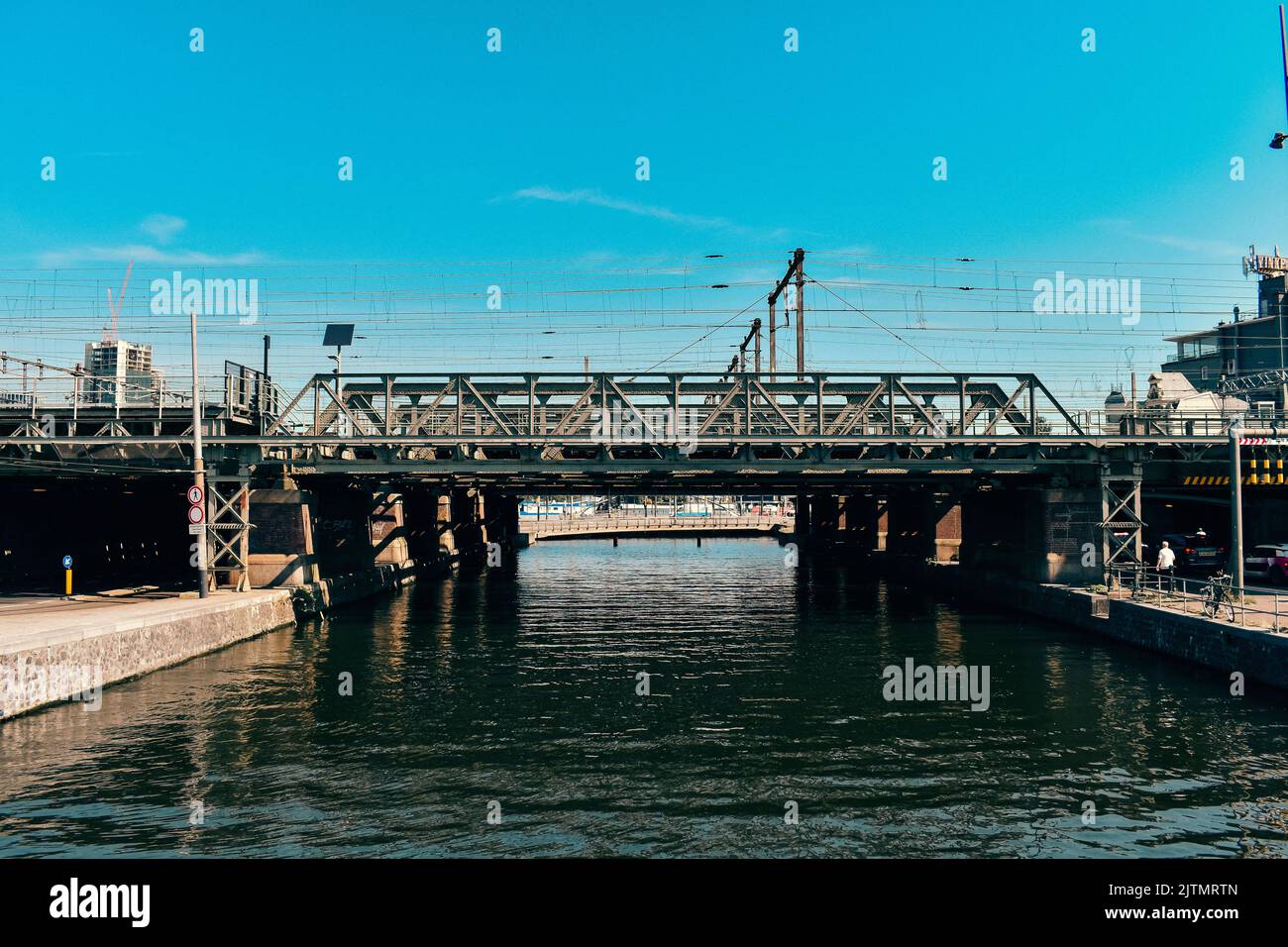 Old Steel Bridge, Amsterdam Summer 2022 Stock Photo Alamy