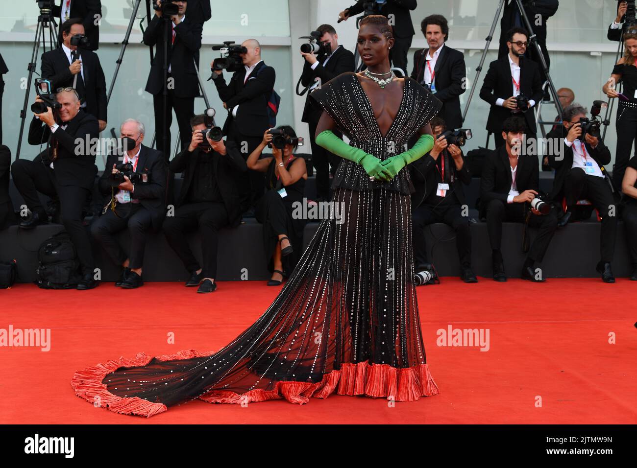 Venice, Italy. August 31, 2022, Jodie Turner-Smith attends the "White