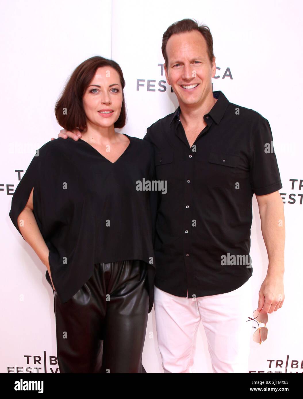 Dagmara Dominczyk and Patrick Wilson attending the Tribeca Film