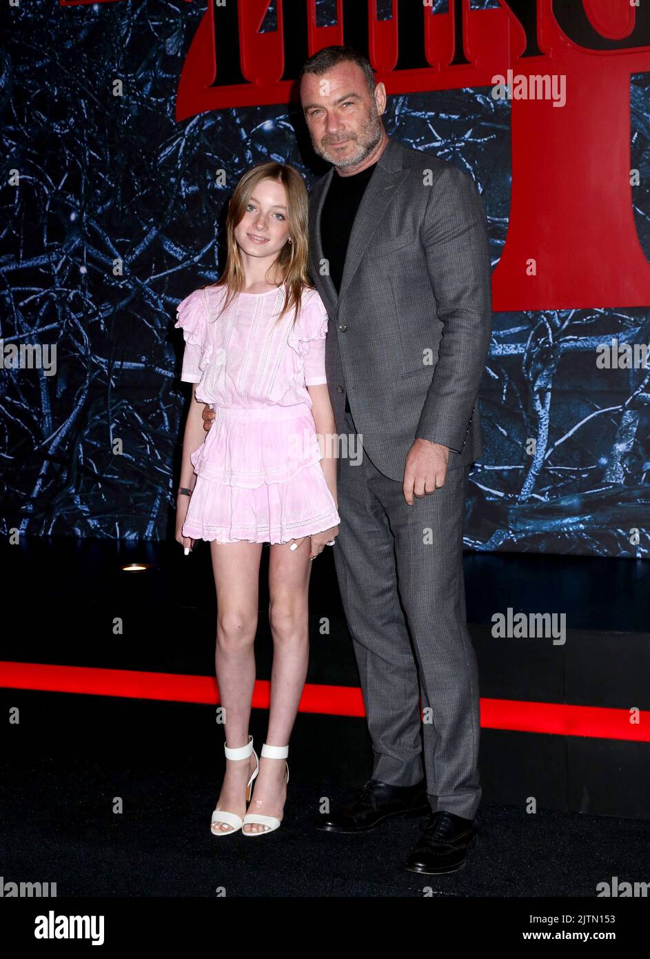 Liev Schreiber and daughter Kai Schreiber attending the 'Stranger