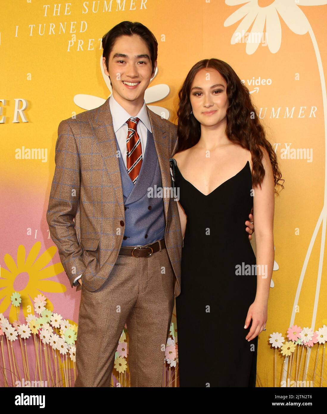 Sean Kaufman and Lola Tung attending 'The Summer I Turned Pretty' New