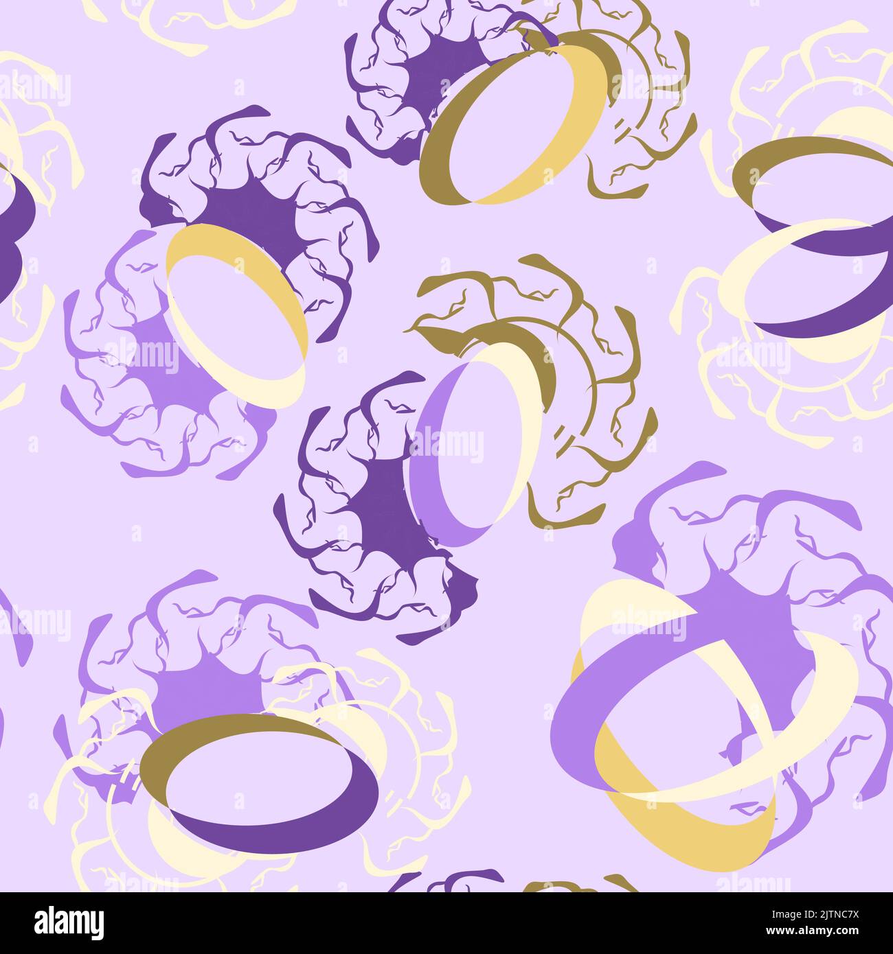 a pattern without a background of multicolored bright and contrasting blots Stock Vector