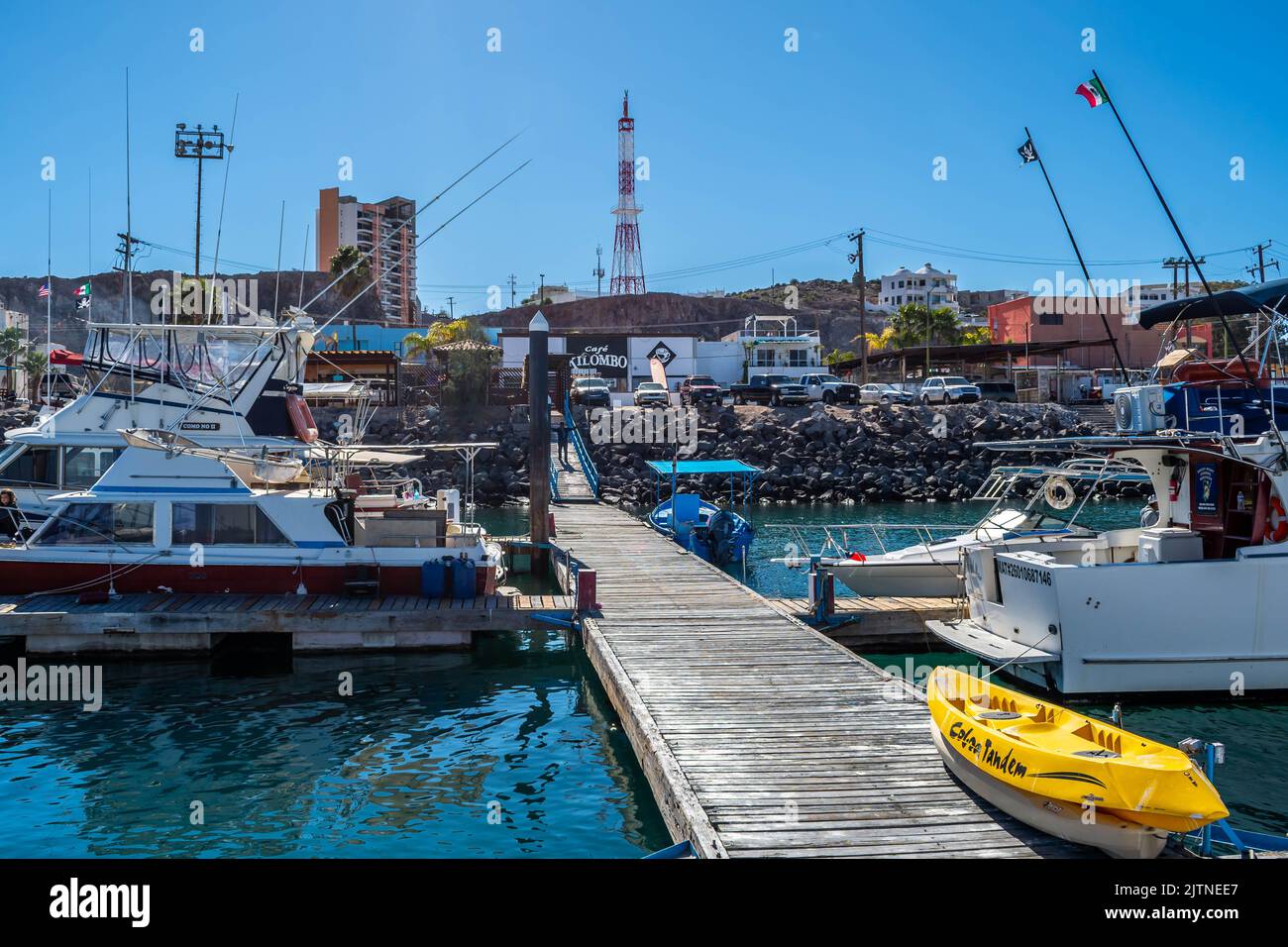 Puerto Penasco, Mexico, MX - Jan 29, 2022: A well known for its fishing