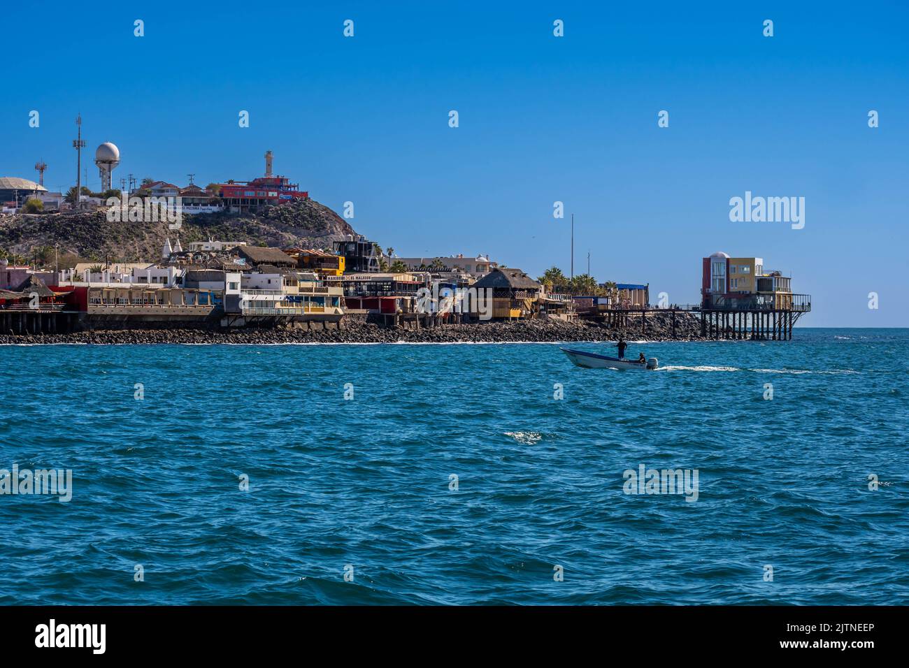 Puerto Penasco, Mexico, MX - Jan 29, 2022: A well known for its fishing