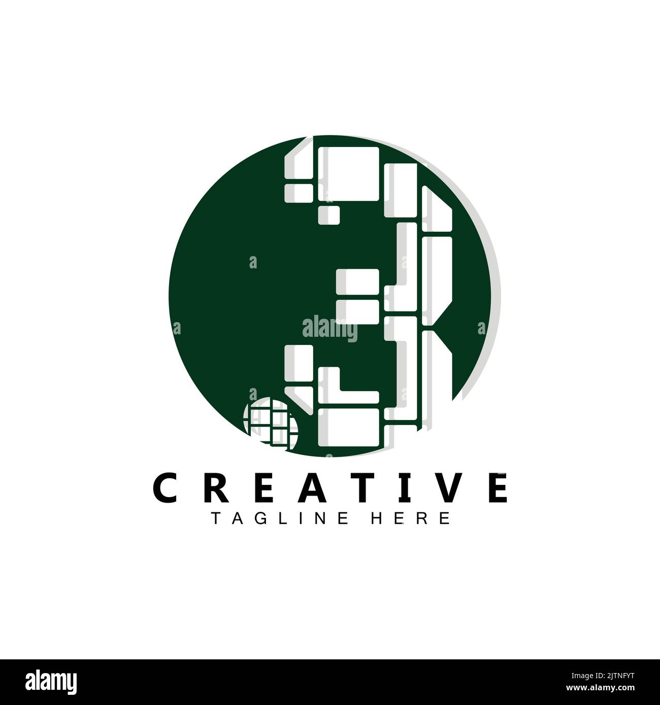 number 3 three logo design premium icon vector illustration for